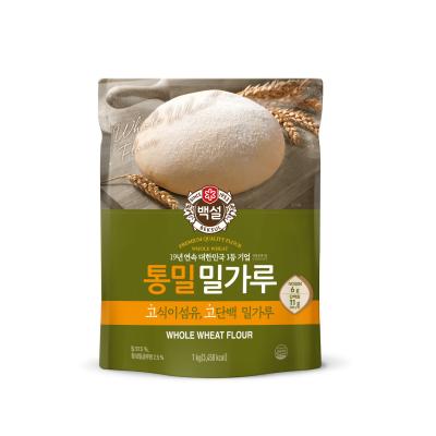 밀가루 백설 통밀밀가루, 1kg, 1개